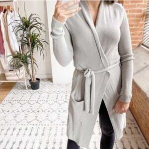 Wilfred Torcy Belted Long Duster Cardigan Sweater - XS